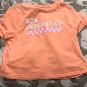 Neon orange shirt